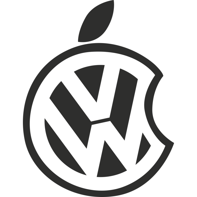 Sticker Apple Vw