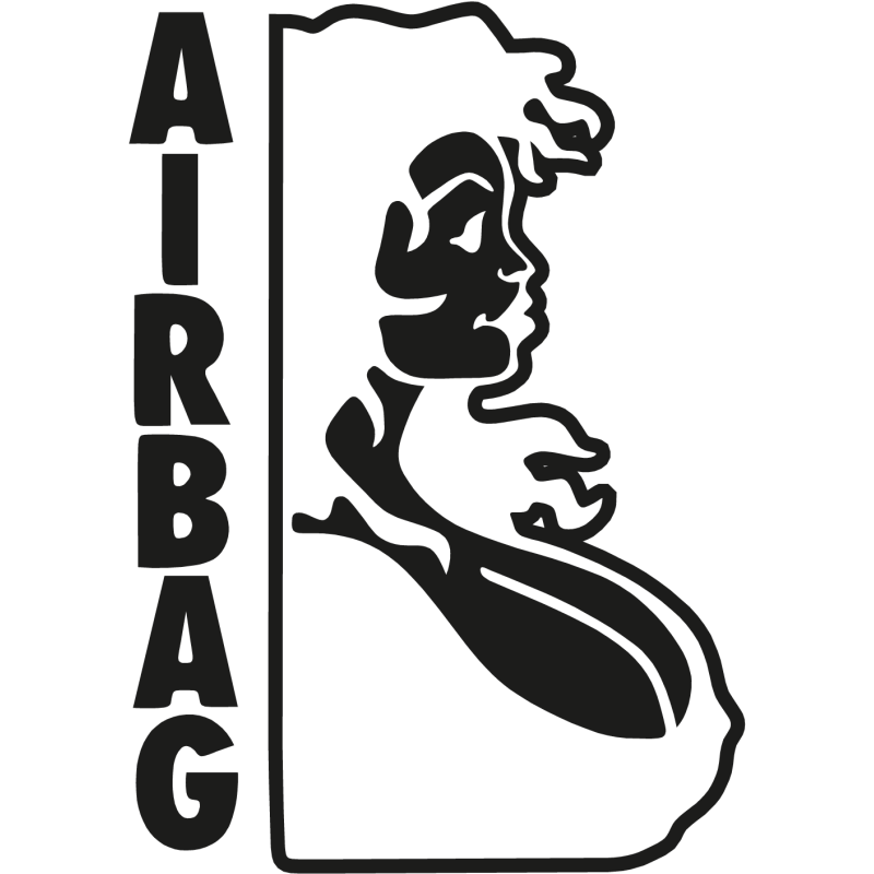 Sticker Femme Airbag