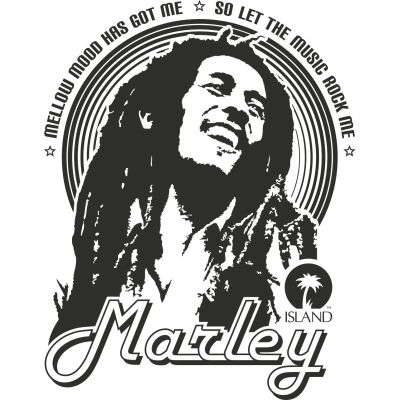 Sticker Bob Marley Mellow Mood