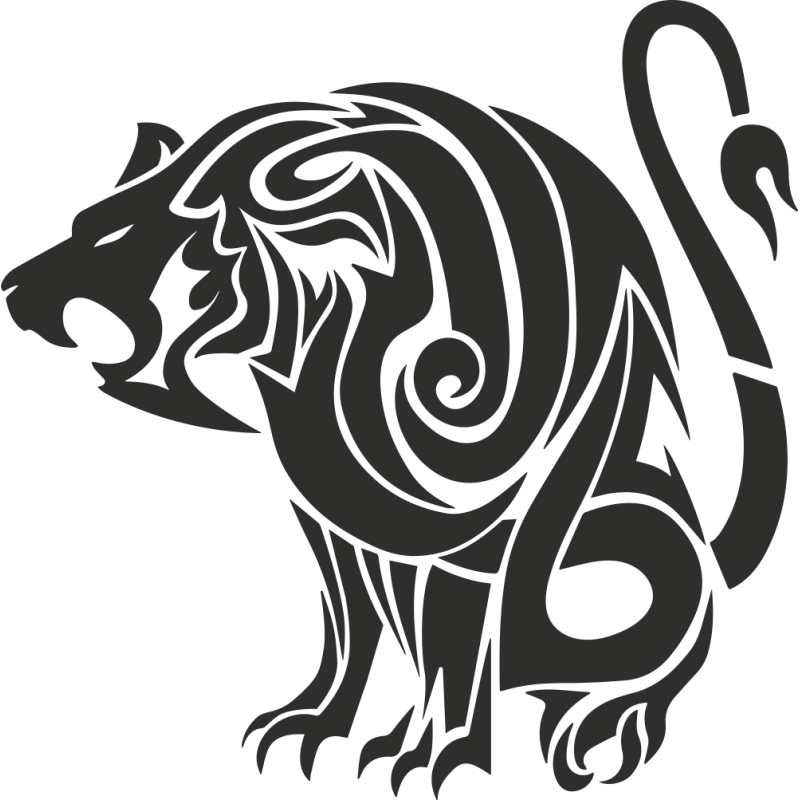 Sticker Tribal Lion