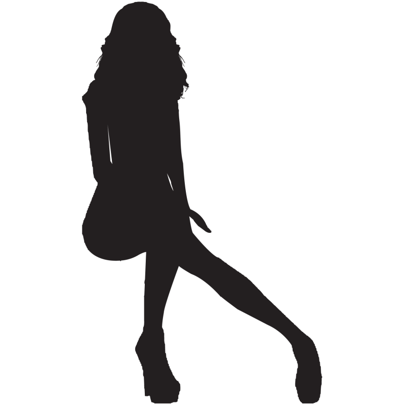 Sticker Silhouette Femme Sexy 56