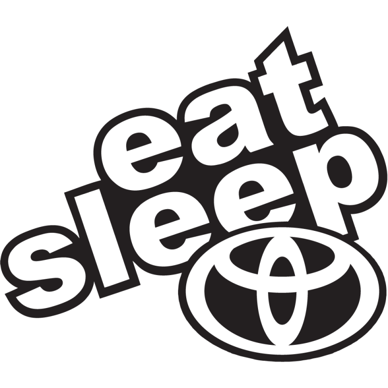 Sticker Eat Sleep Toyota