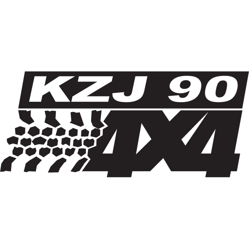 Sticker Logo 4x4 Kzj90