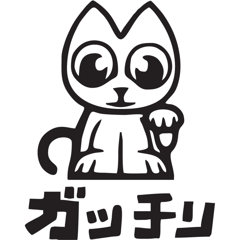 Sticker Lucky Cat