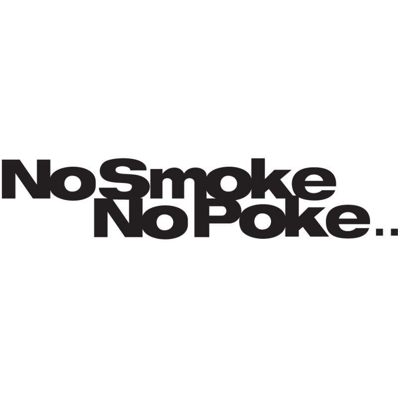 Sticker Jdm No Smoke No Poke