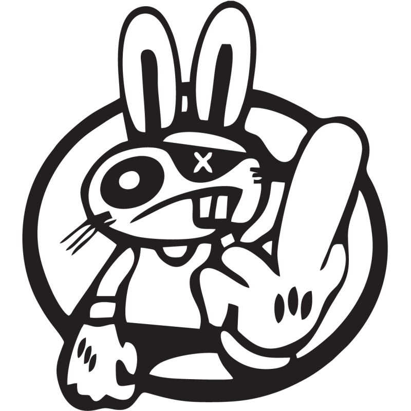 Sticker Rabbit Fuck