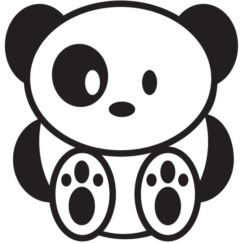 Sticker Jdm Cute Panda