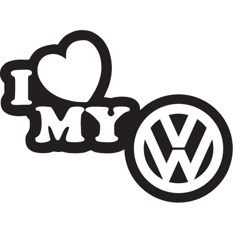 Sticker I Love My Volkswagen