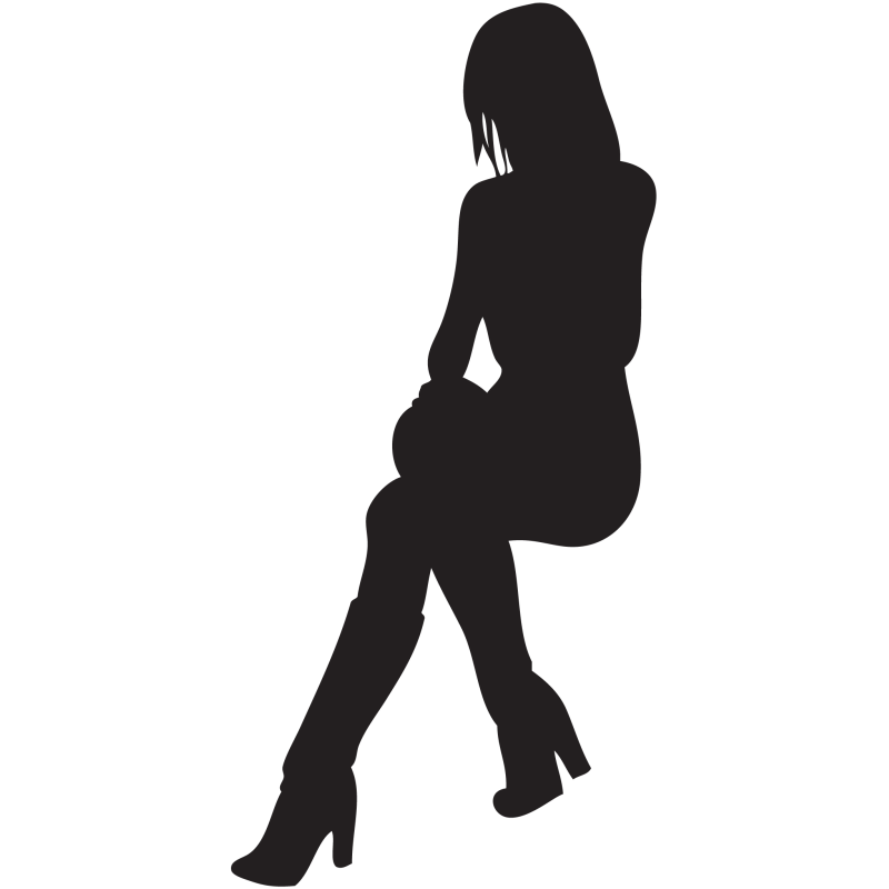 Sticker Silhouette Femme Sexy 39