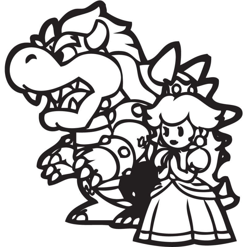 Sticker Mario Bowser