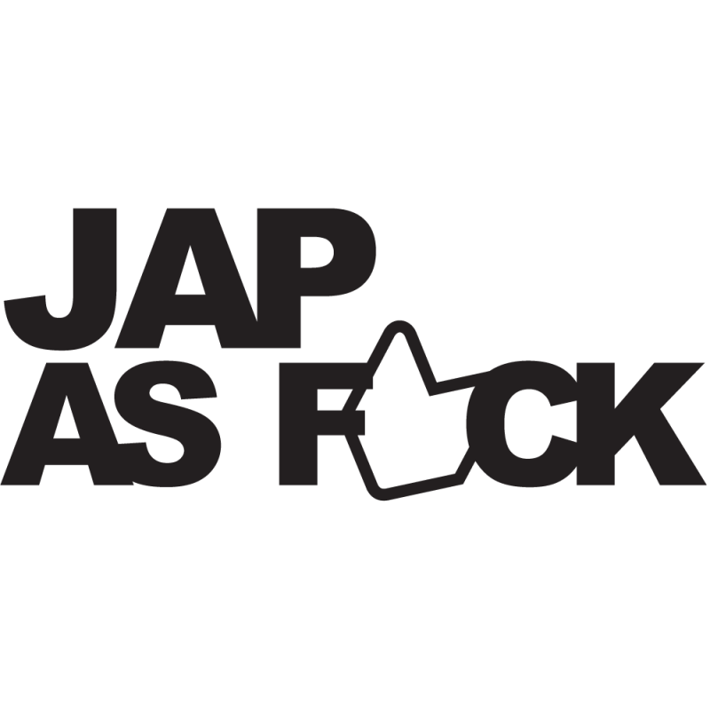 Sticker Jdm Jap As Fuck