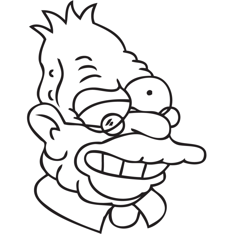 Sticker Simpsons Grand Père