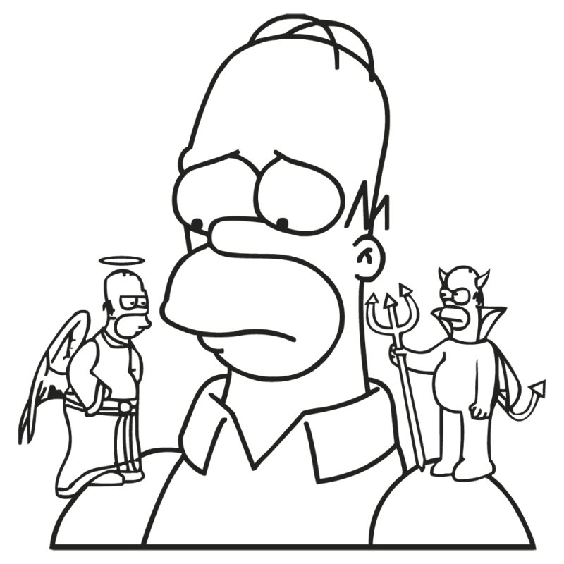 Sticker Muraux Simpson