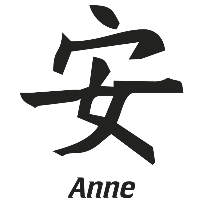 Sticker Prenom Chinois Anne