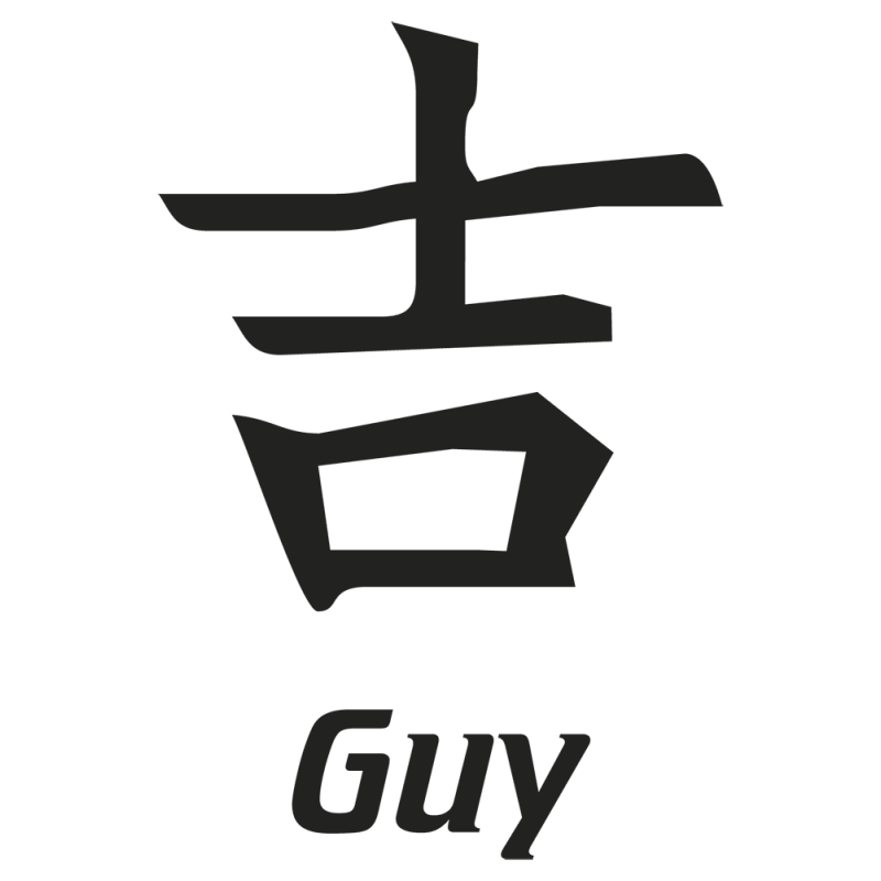 Sticker Prenom Chinois Guy