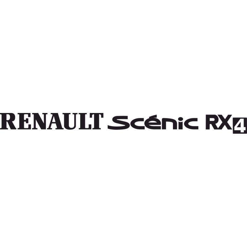 Sticker Renault Scenic Rx4