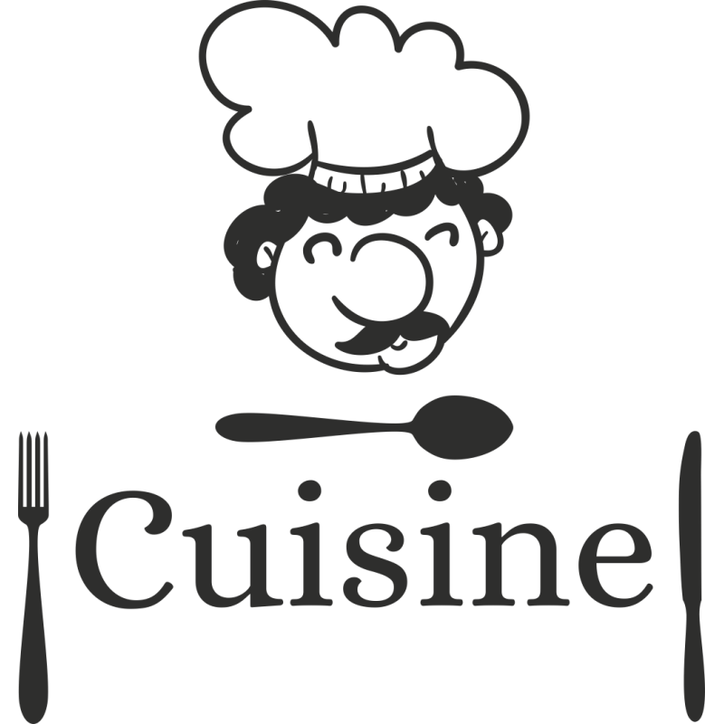 Sticker Cuisine Couverts