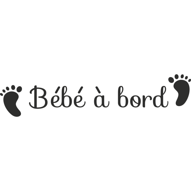 Sticker Bébé à Bord Pied