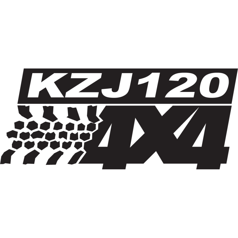 Sticker Logo 4x4 Kzj120