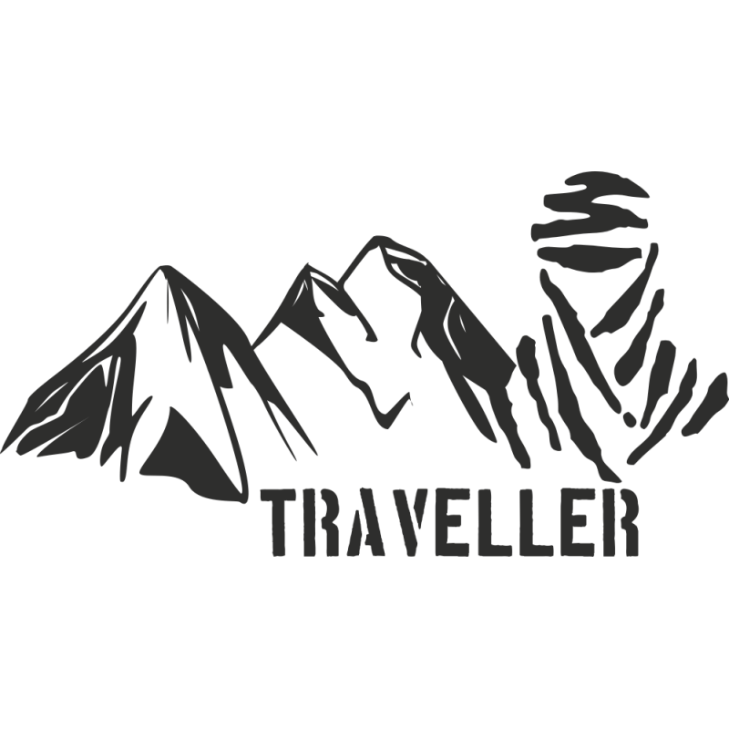 Sticker Montagne Touareg Traveller