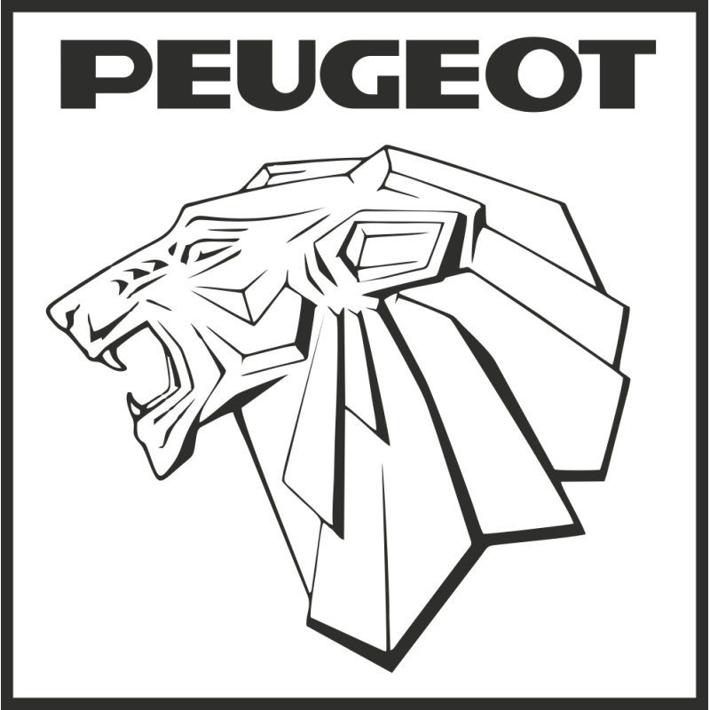 Sticker Logo Peugeot 1960