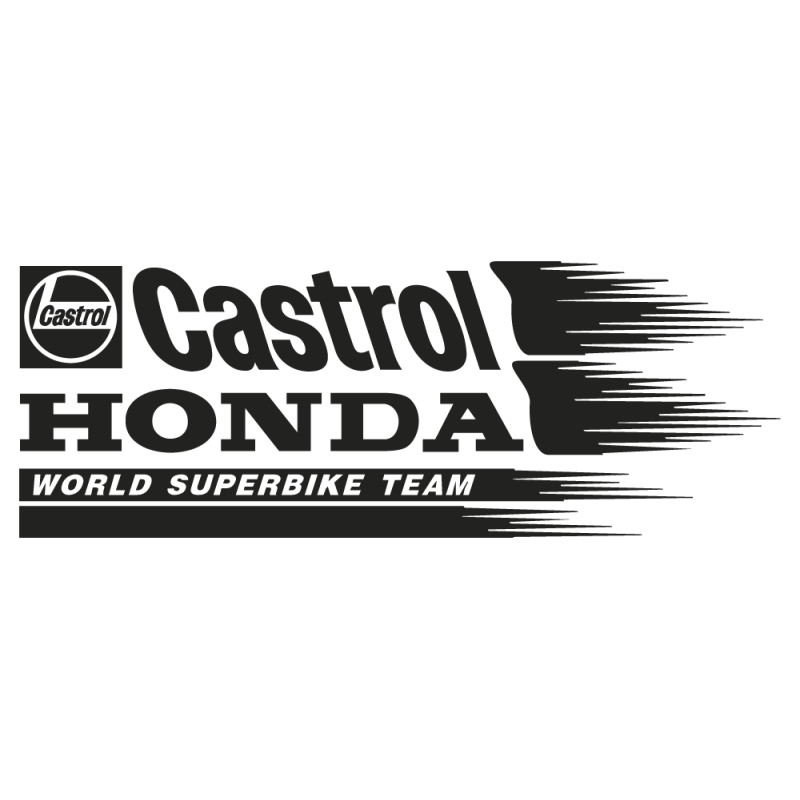 Sticker Honda Castrol Gauche