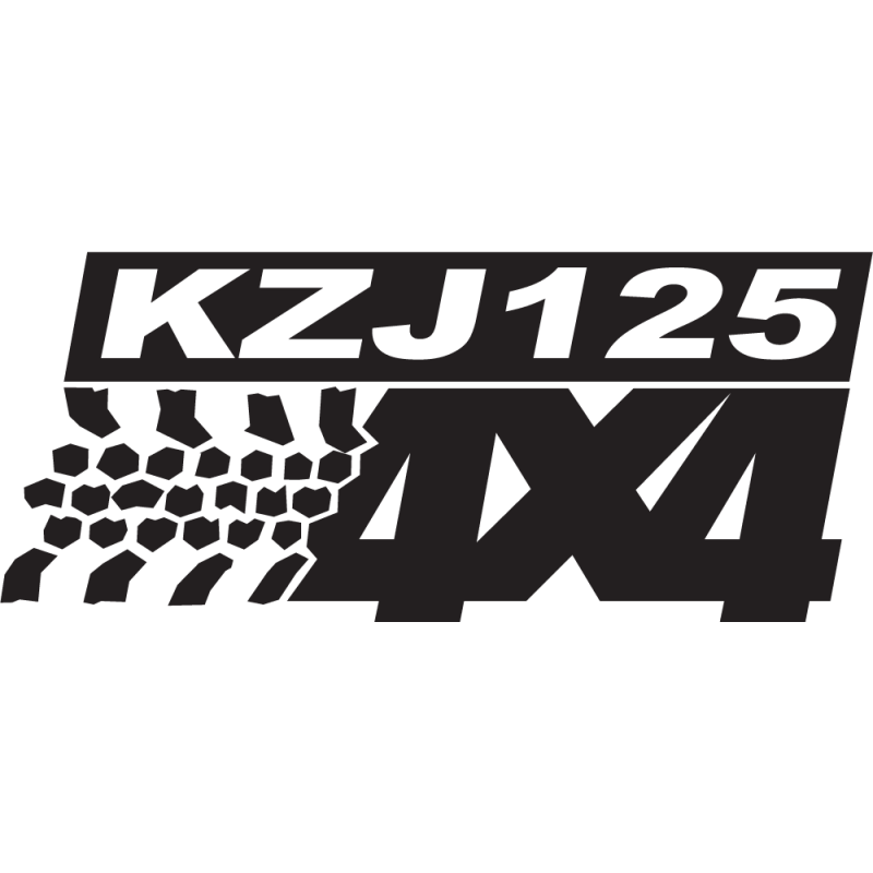 Sticker Logo 4x4 Kzj125