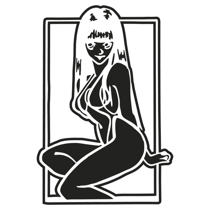 Sticker Femme Manga