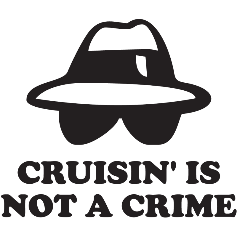 Sticker Jdm Cruisin'is Not A Crime