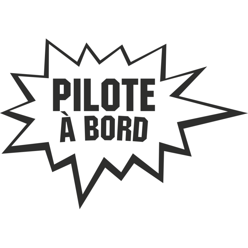 Sticker Humour Pilote