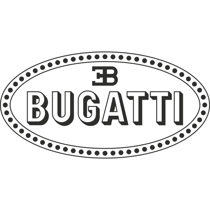 Sticker Bugatti Logo