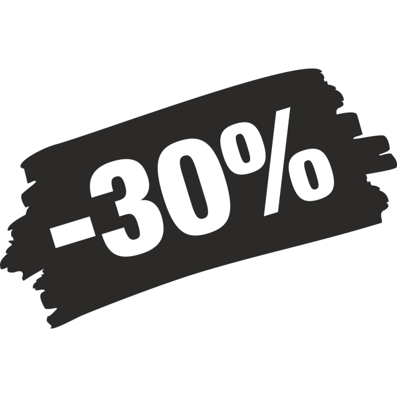 Sticker Soldes Grunge 30%