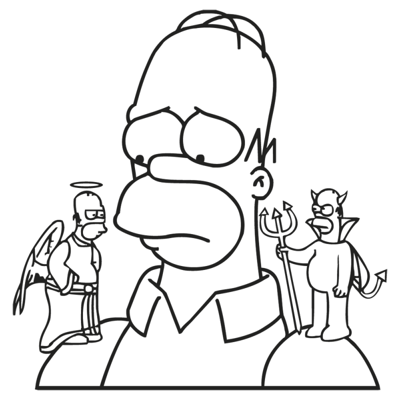 Sticker Homer Simpson