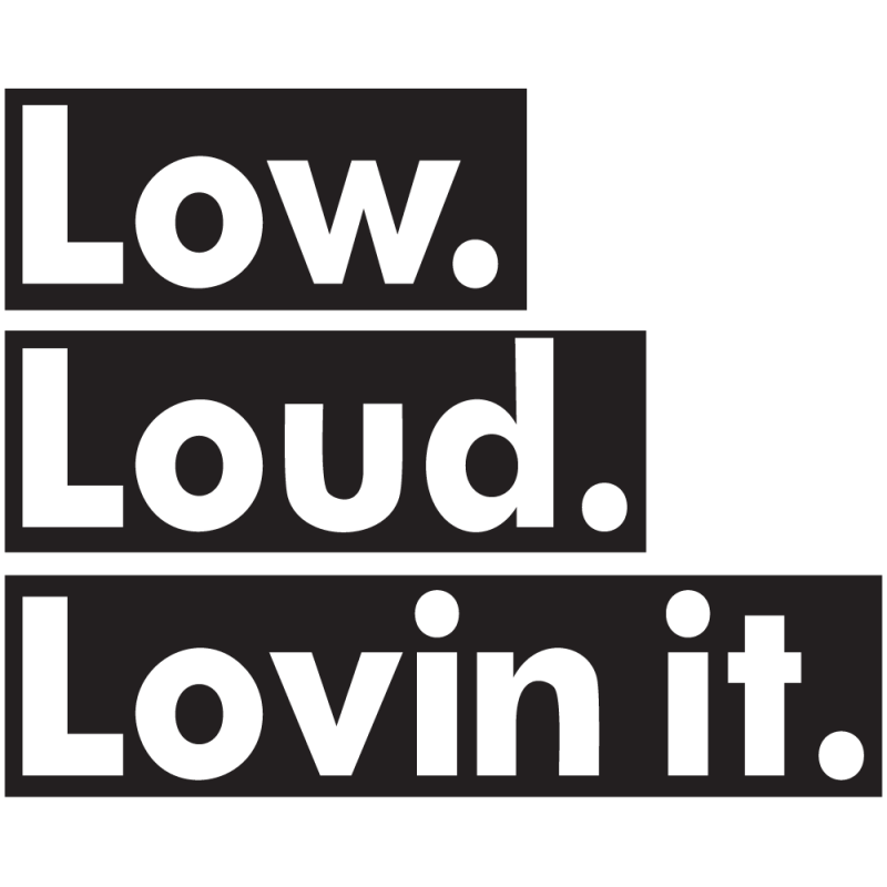 Sticker Jdm Low Loud Lovin It