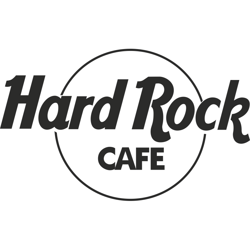 Sticker Hard Rock Cafe Simple Contour