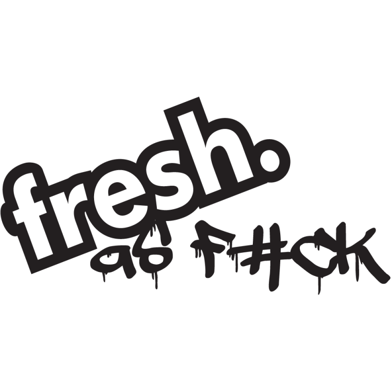 Sticker Jdm Fresh As Fuck