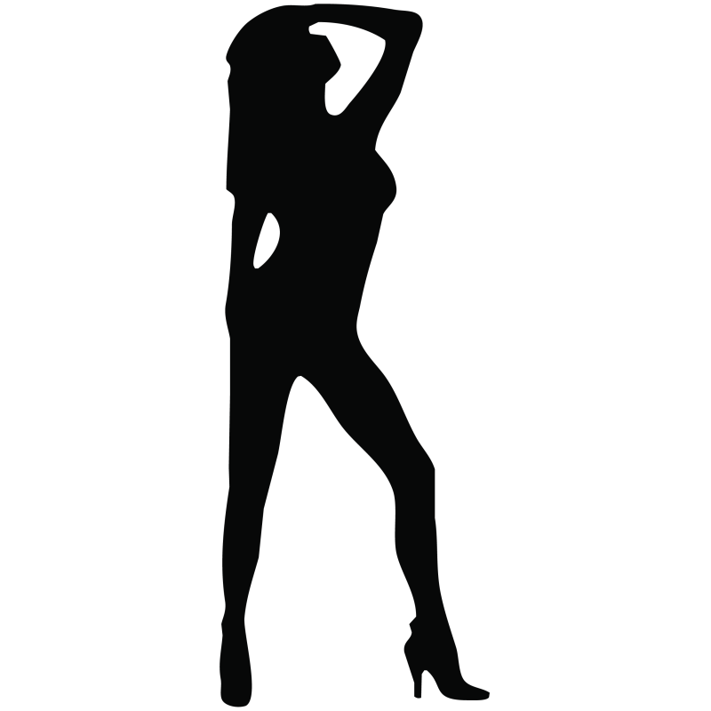 Sticker Silhouette Femme Sexy