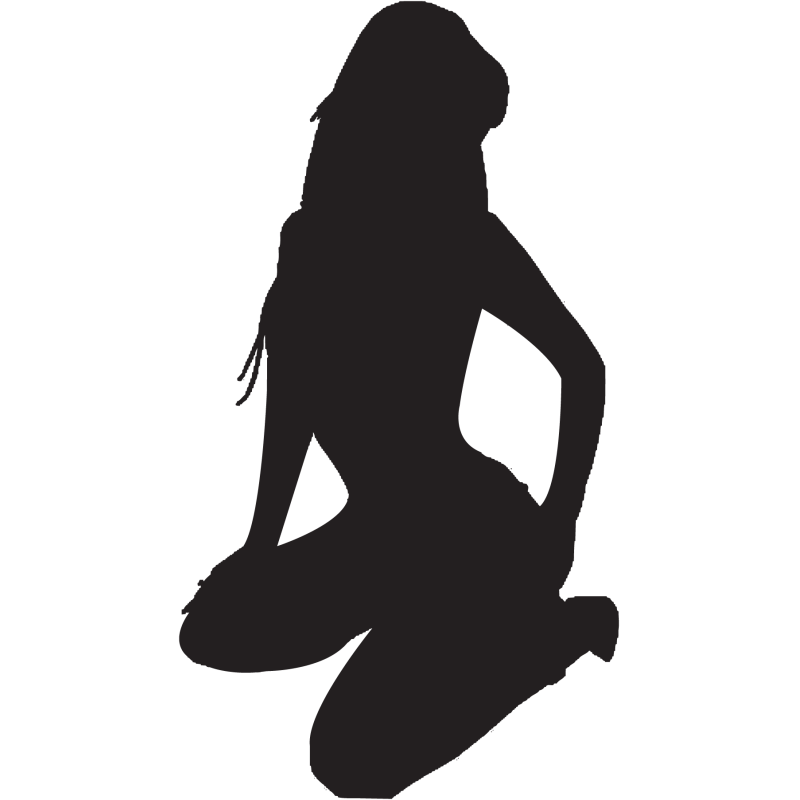 Sticker Silhouette Femme Sexy 24