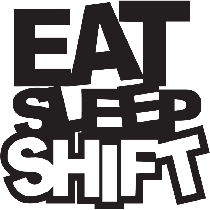 Sticker Eat Sleep Shift