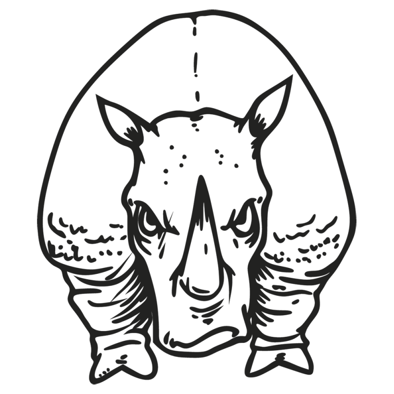 Sticker Rhinoceros