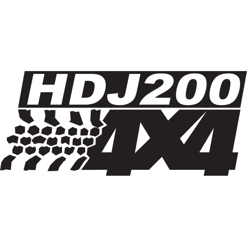 Sticker Logo 4x4 Hdj200