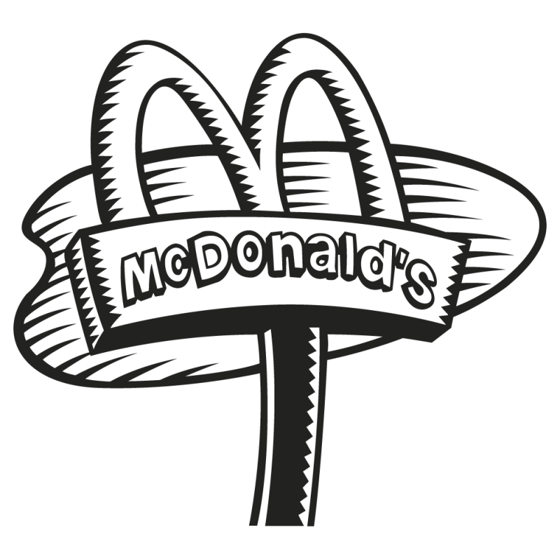 Sticker Mac Donald's