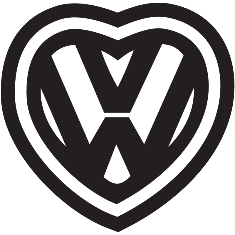 Sticker Jdm Coeur Vw