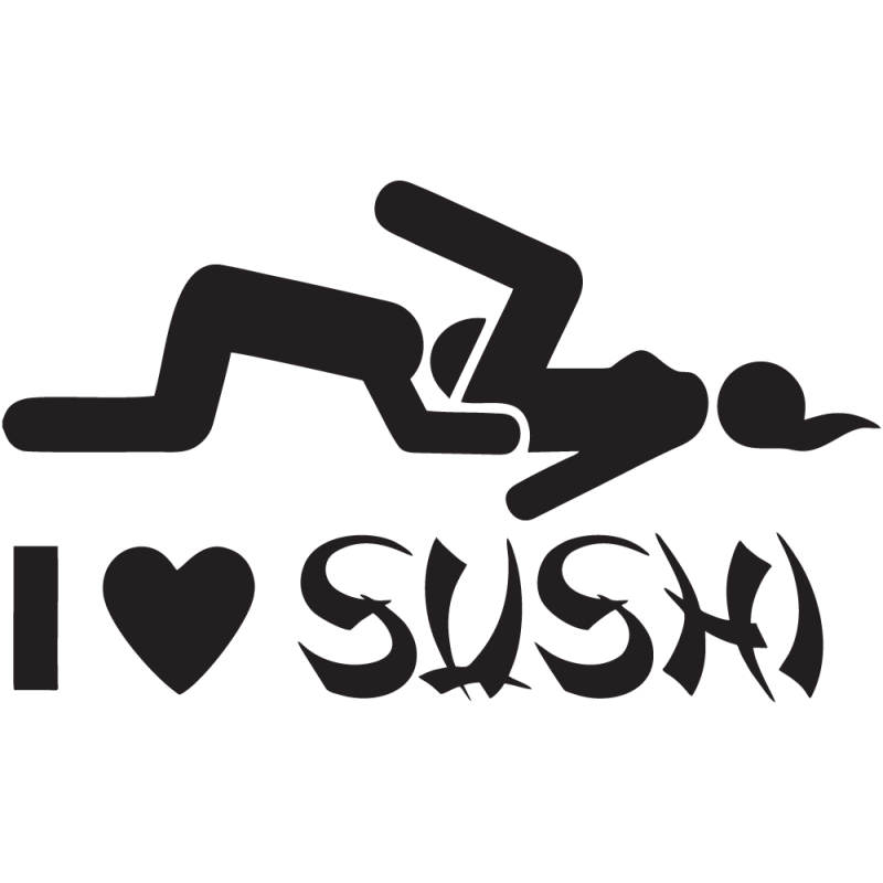 Sticker I Love Sushi