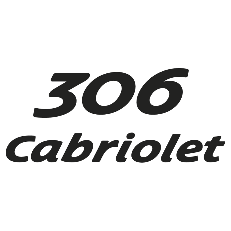 Sticker 306 Cabriolet Peugeot