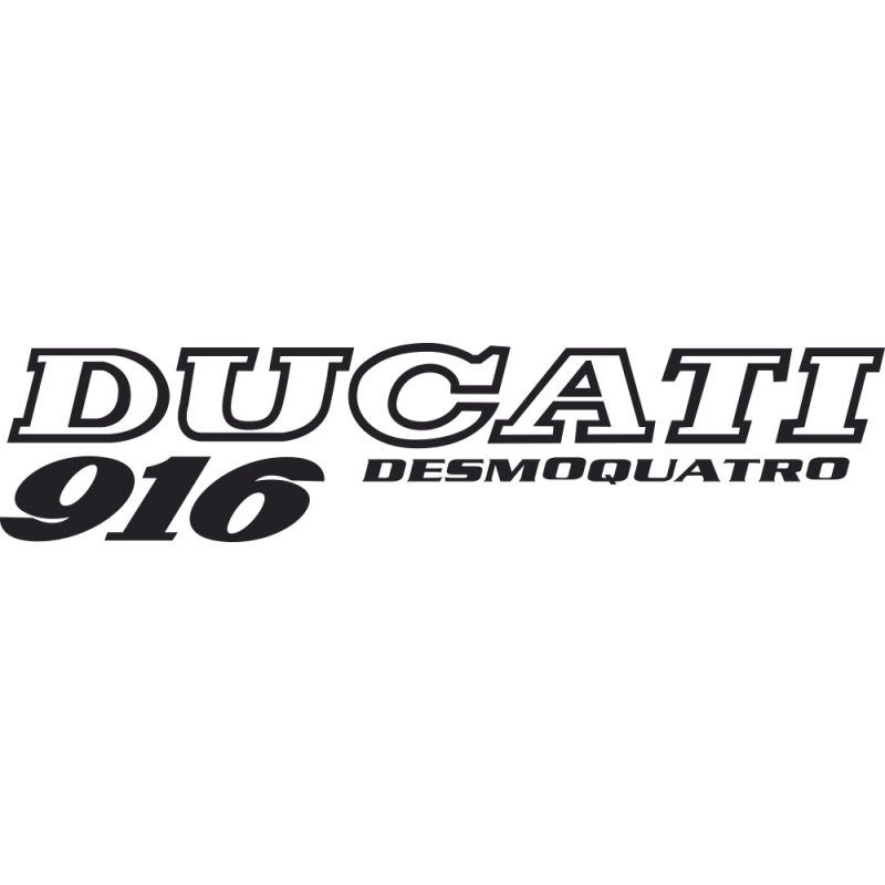 Sticker Ducati Desmoquatro 916 Gauche