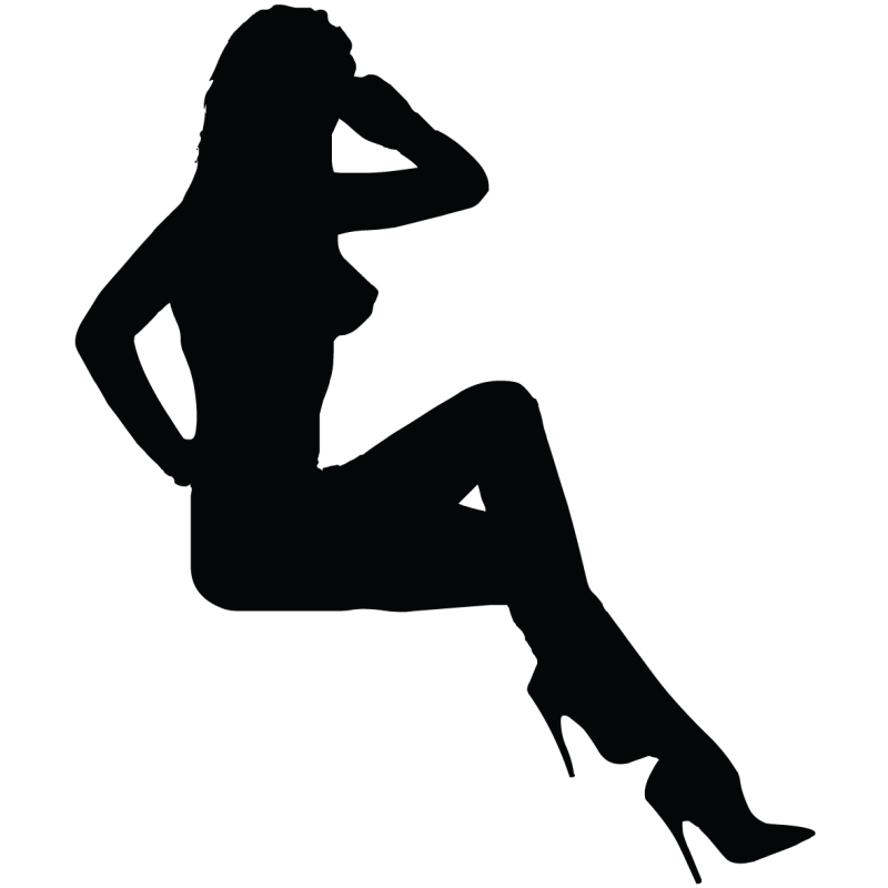 Sticker Silhouette Femme Sexy 38