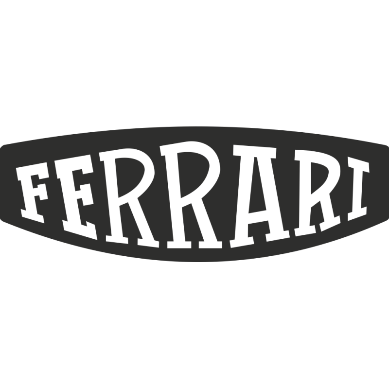 Sticker Ferrari Déformé