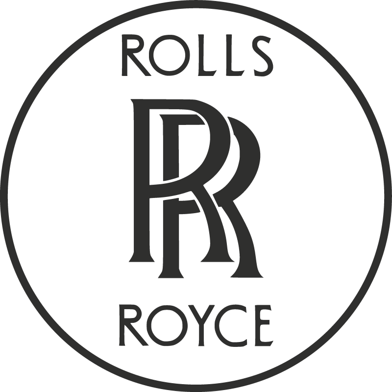 Sticker Rolls Royce Fond Transparent