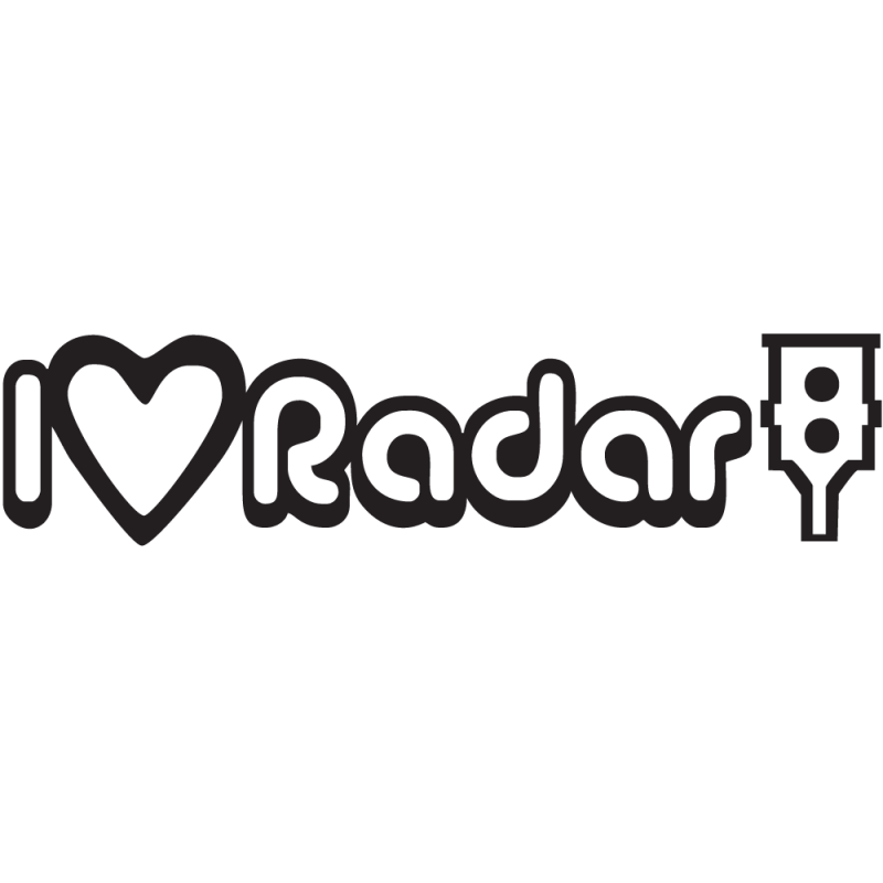 Sticker Jdm I Love Radar
